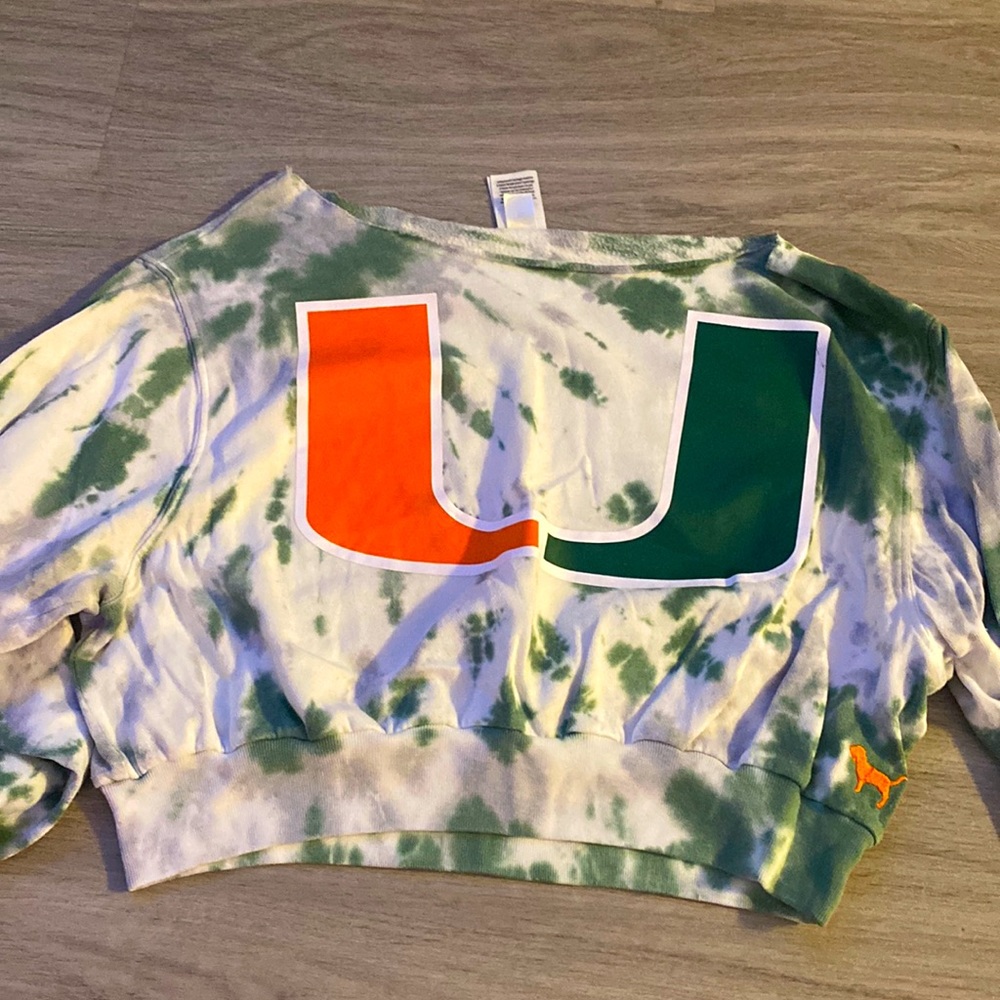 University of Miami tye-dye sweater
